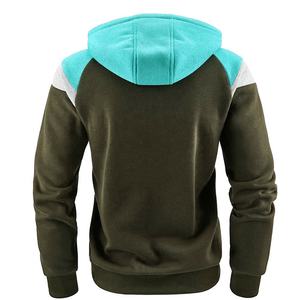 Sudadera con capucha y cremallera completa bordada personalizada para hombre, ropa de calle de lana con cremallera de punto con capucha, sudadera en blanco teñida Lisa OEM - Product Image 6