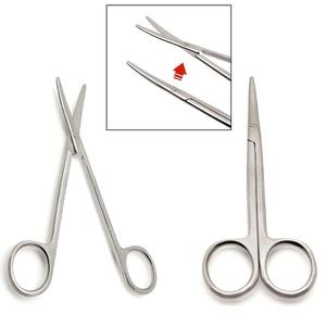 Ciseaux chirurgicaux dentaires RSI KY-38 14CM TC Metzenbaum à pointes courbes et émoussées, poignée ergonomique, certifiés CE Classe I, pour amygdales et interventions délicates - Product Image 1