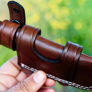 Étui à couteau en cuir pour le camping en plein air, la chasse, le transport sur ceinture, housse de protection faite à la main pour couteaux de cuisine et de terrain - Product Image 5
