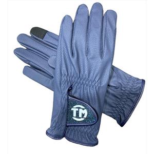 Custom Premium Equestrian Horseback Riding <b>Gloves</b> Breathable Quick Drying UV Protection Hook Loop Closure Digital Synthetic - Product Image 1