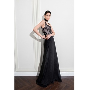 Nueva Colección de Vestidos Elegantes para Mujer, Soporte ODM, Vestido Largo Transparente LUMINA, Vestidos de Noche Largos sin Mangas con Corte en A, de Lujo - Product Image 6