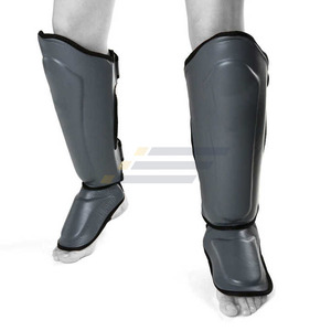 Protections de tibia MMA avec protège-pieds amovibles, protections pour l'entraînement et le sparring, protège-tibias légers - Product Image 1