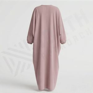 Abaya droite modeste de qualité supérieure pour femmes musulmanes, robe longue tendance, fabrication en gros, export, étiquette personnalisée, nouveauté - Product Image 2