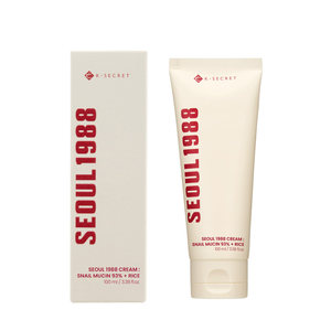 Crème à la mucine d'escargot 93% + crème au riz par Seoul 1988 - Soins de la peau coréens anti-âge et hydratants pour femmes, utilisation de jour, visage, 1 boîte = 60 unités - Product Image 1