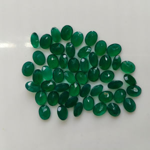 Ónix Verde Natural, Corte Ovalado de 9x7MM, Gema Suelta de la Mejor Calidad para Joyería, Certificado por Red Mountain Gems - Product Image 2