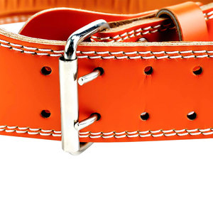 Leather Weightlifting Belt Deadlifting Waist Support Gym Squat Training Waist Fitness Safety Training Belt - Product Image 4