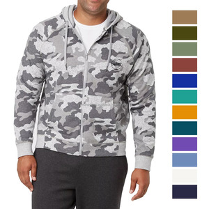 Manufacturers Custom 500gsm Cotton Fleece Zip Sweatshirt Boxy Hoodie Vintage Athleisure Streetwear Regular Fit Breathable Men - Product Image 5