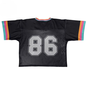 Nouveauté 2024 2025, uniforme de football américain sur mesure, respirant, en spandex/coton, taille plus, manches courtes, haute qualité - Product Image 6