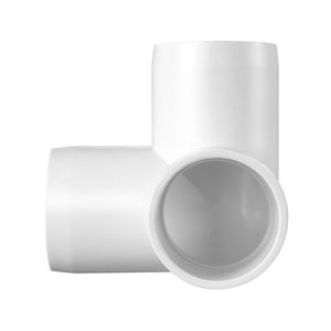 Confezione da 10 raccordi in PVC da 1 pollice: connettori a gomito e a T per giunti in PVC per mobili fai-da-te e scaffalature - Product Image 5