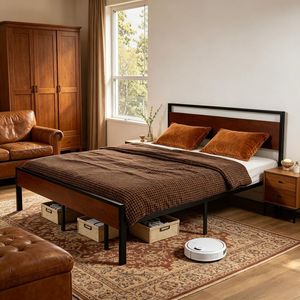 Struttura Letto in Metallo Regolabile Personalizzabile, Design Moderno e Semplice per Appartamenti, Soggiorni o Magazzini - Product Image 5