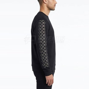 Chemises thermiques élégantes en strass pour hommes, 100 % coton, unies, pour l'hiver, avec un design brillant et une coupe décontractée confortable - Product Image 5