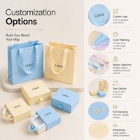 Ensemble d'emballages de bijoux personnalisés avec boîte coulissante et sac en papier avec ruban pour les acheteurs en gros et les importateurs de boutiques