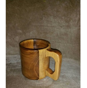 Mug en bois fait main, en bois massif naturel, design rustique, mug à café écologique pour la maison, la cuisine, la restauration - Product Image 1