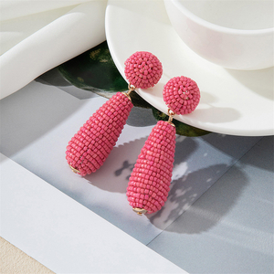 Pendientes de Moda para Mujer, Joyería Artesanal, Pendientes Boho con Cuentas, Pendientes Largos con Forma de Gota de Agua, Venta al por Mayor por MD HANDICRAFTS - Product Image 4