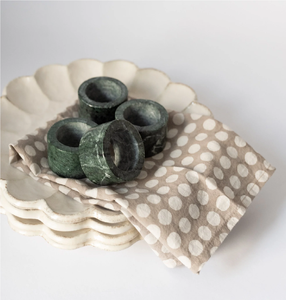 Anneaux de serviette en marbre en gros – Décoration de table essentielle pour banquets d'hôtel – Anneaux de serviette en laiton – Vente chaude - Product Image 1