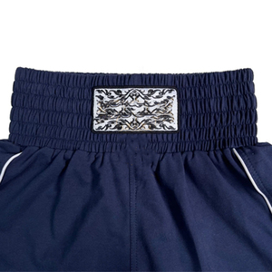 Shorts de combat MMA unisexe bleu marine, respirants, anti-transpiration, coupe ample, vêtements de sport de combat pour adultes, Spandex/Nylon - Product Image 4