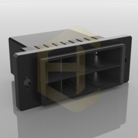 Connecteur de câblage à double rangée en laiton mâle/femelle avec boîtier en nylon, pas de 10,16 mm, HC-10.16-2x2EY, IP20, 30V DC, TE 1-917808-2, 1-917807-2