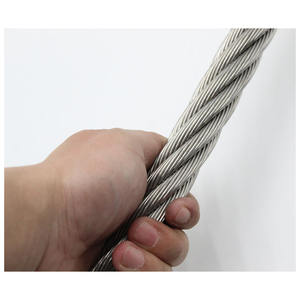 חבל פלדה פחמן גבוהה חוט פלדה 6 x36s + iwrc 7x19 מגולוון מנופים נירוסטה ציור קר כיוון פלדה - Product Image 3