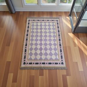 พรมขนสัตว์ทำมือ |   พรมทอมือลายแบบนามธรรม |   พรมขนสั้นแบบเป็นมิตรกับสิ่งแวดล้อมสำหรับห้องนั่งเล่นและห้องนอน - Product Image 4