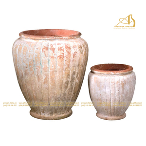 Atlantis AN046H80OW <b>Old</b> White Ceramic Pot a Graceful Addition for Home for Plants Garden Decor and <b>Mini</b> Landscapes Decor Set Pro - Product Image 1