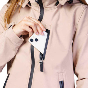 Fabricante de Ropa Personalizada, Chaqueta Softshell para Mujer, Impermeable, Cortavientos, Transpirable, con Forro Polar Elástico, para Actividades al Aire Libre - Product Image 3