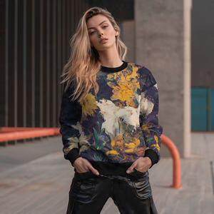 Sweat-shirts de sublimation OEM pour femmes, hiver, épaules tombantes, 550 GSM, poids lourd, pulls sublimés pour femmes - Product Image 3