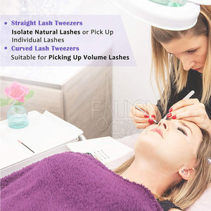 Pinzas de Precisión para Pestañas, para una Colocación y Aislamiento Precisos de las Pestañas, Pinzas de Alta Calidad para Salón y Belleza - Product Image 6