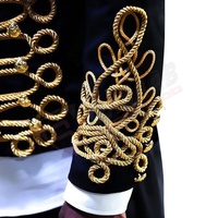 Veste de smoking pour homme Gothique Steampunk-Veste Vampire-Costume Médiéval-Victorien Frock-Coat Costume d'Halloween