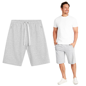 Wholesale High Quality Men Sweat Shorts New Custom Design Cheap Price Men Sweat Shorts in Black And <b>Red</b> - Product Image 4