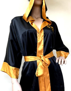Hot Selling Lawd Sports Plus Size Silk Satin Boxing Gown <b>Hood</b> Custom Made High Quality Eco-Friendly Boxing Uniforms Pakistan - Product Image 6