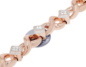 เครื่องประดับเย็น20มม. VVS Moissanite 925เงินคิวบาสร้อยกำไลข้อมือสไตล์ฮิปฮอปไมอามี่ - Product Image 5