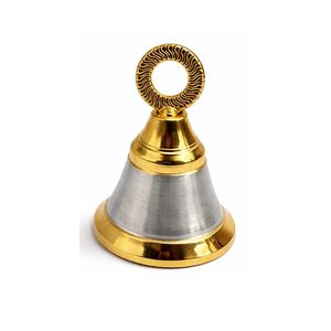 Campanas Colgantes Doradas para Pooja Mandir, Cadena Decorativa de Campanas de Templo para Entrada del Hogar, Decoración Espiritual Hindú - Product Image 1