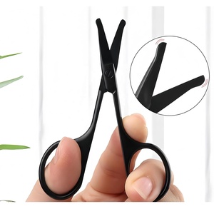 Nouvelles ciseaux pour couper les poils du nez, lame incurvée en acier inoxydable, pointe ronde pour couper les poils du nez, des oreilles et des sourcils, ciseaux de toilettage - Product Image 2