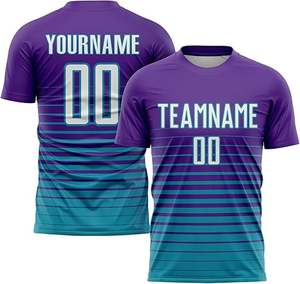 ชุดฟุตบอลดีไซน์ล่าสุด โพลีเอสเตอร์ 100% สไตล์ใหม่ ชุดมืออาชีพสำหรับผู้ใหญ่ คุณภาพพรีเมียม สีสั่งทำได้ แห้งเร็ว - Product Image 2