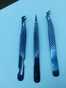 Pince à épiler antistatique en acier inoxydable de précision RMI, pointe lisse, outils de maquillage professionnels, longueur 10 mm pour les cils - Product Image 1