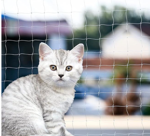 Valla de seguridad personalizada <span class=keywords><strong>para</strong></span> mascotas, nailon <span class=keywords><strong>para</strong></span> <span class=keywords><strong>gatos</strong></span> con red de procesamiento de corte personalizado, redes antigatos de balcón de plástico - Product Image 5