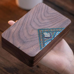 Cajas de Almacenamiento de Joyas de Madera Pulida de Estilo Indio Moderno y Ecológicas con Diseño Tallado de Calidad para Decoración del Hogar - Product Image 1