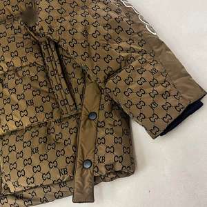 Veste matelassée avec logo appliqué, faible MOQ, style lettres imprimées, veste d'hiver à capuche, coupe-vent, veste d'extérieur, doudoune - Product Image 2