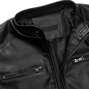 Premium Genuine Leather Jacket Men's Motorcycle Inspired Outerwear with Durable Craftsmanship - Product Image 5