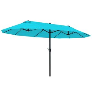 Ombrellone da Giardino Blu Senza Base per Esterni - Ombrelloni e Basi per Patio - Product Image 5