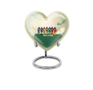 Urne funéraire miniature en forme de cœur, de haute qualité, colorée, pour cendres humaines, décorative, souvenir commémoratif. - Product Image 2