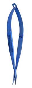 Tijeras de Precisión con Hoja Curva de Plasma Azul y Logotipo Personalizado, Tijeras de Grado Quirúrgico Premium para Belleza, Maquillaje y Recorte de Pestañas - Product Image 4