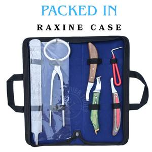 ชุดเครื่องมือช่างเกือกม้าสำหรับดูแลกีบม้า พร้อมมีดตัดแผลกีบม้า เครื่องตรวจจับความเจ็บปวดในกีบม้า ใบมีดโค้งคม ตะไบขูดกีบม้า - Product Image 6