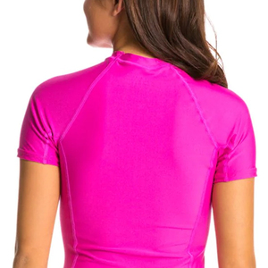 Camiseta de Protección Solar Unisex Rosa de Manga Larga con Protección UPF50+, Tejido Ecológico Transpirable de Secado Rápido de Poliéster/Spandex - Product Image 4