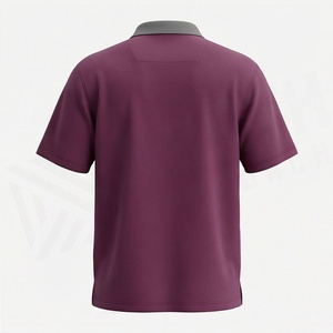 เสื้อโปโลพรีเมียมผ้าฝ้าย 100% คอซิปครึ่งตัว ทรงหลวม ระบายอากาศได้ดี สีสันปรับแต่งได้ สำหรับผู้ชาย เสื้อผ้ากีฬาคุณภาพสูง - Product Image 2