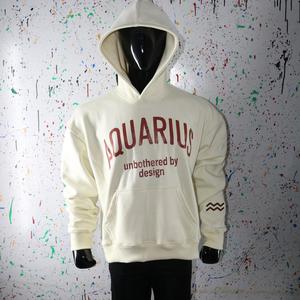 Sweat à capuche en molleton épais en coton premium pour homme, logo personnalisé, streetwear, pull-over uni pour homme - Product Image 6