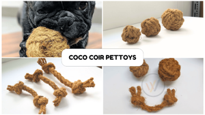 Juguete de Pelota Masticable para Perros de Fibra de Coco Natural, Pelota Natural para Mascotas para Limpiar los Dientes y Jugar, Fabricante de Vietnam - Product Image 4
