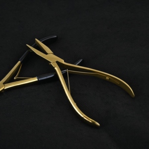Crimping Plier 7 Inch Hair Extension <b>Bead</b> Fitting Tool Serrated Jaw Ergonomic Handle Private Label Wholesale Beauty Device - Product Image 2