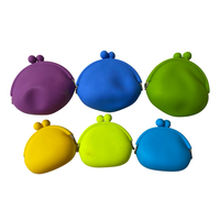 Portefeuille pour enfants en silicone imperméable, style fête, couleur personnalisée, couleur unie, design décontracté, fabriqué au Vietnam