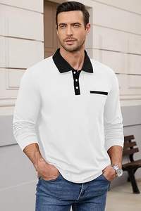 Chemises polo en coton twill pour hommes de haute qualité fabriquées au Pakistan, anti-rides, prix compétitif - Product Image 3